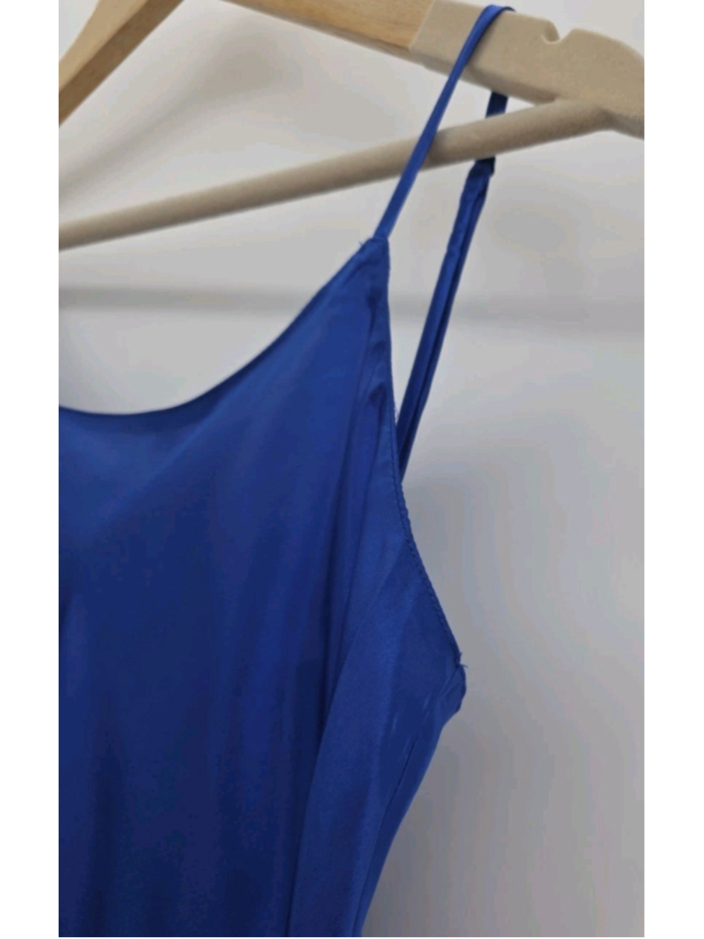 Alexander Del Rossa Dress M Vintage Satin Slip Romantic Luxury Cocktail Party - Picture 9 of 14